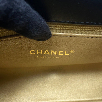 CHANEL Coco Handle 2WAYHandbag BlackAS2215 Lambskin Size XXS