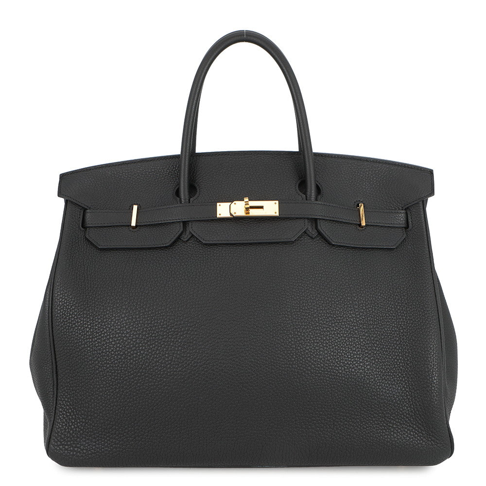 HERMES Birkin Black Togo Leather Size 40