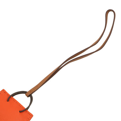 HERMES Sac Orange Feu/Gold Lambskin