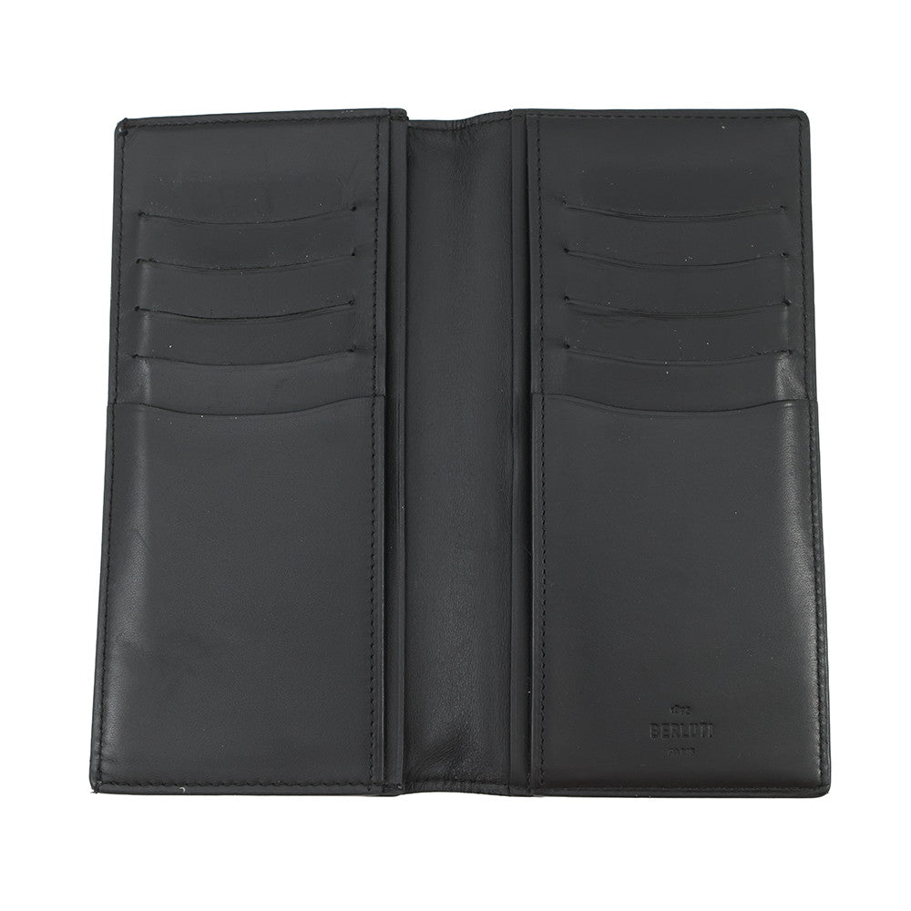 Berluti Calligraphy Bifold Wallet Brown Leather