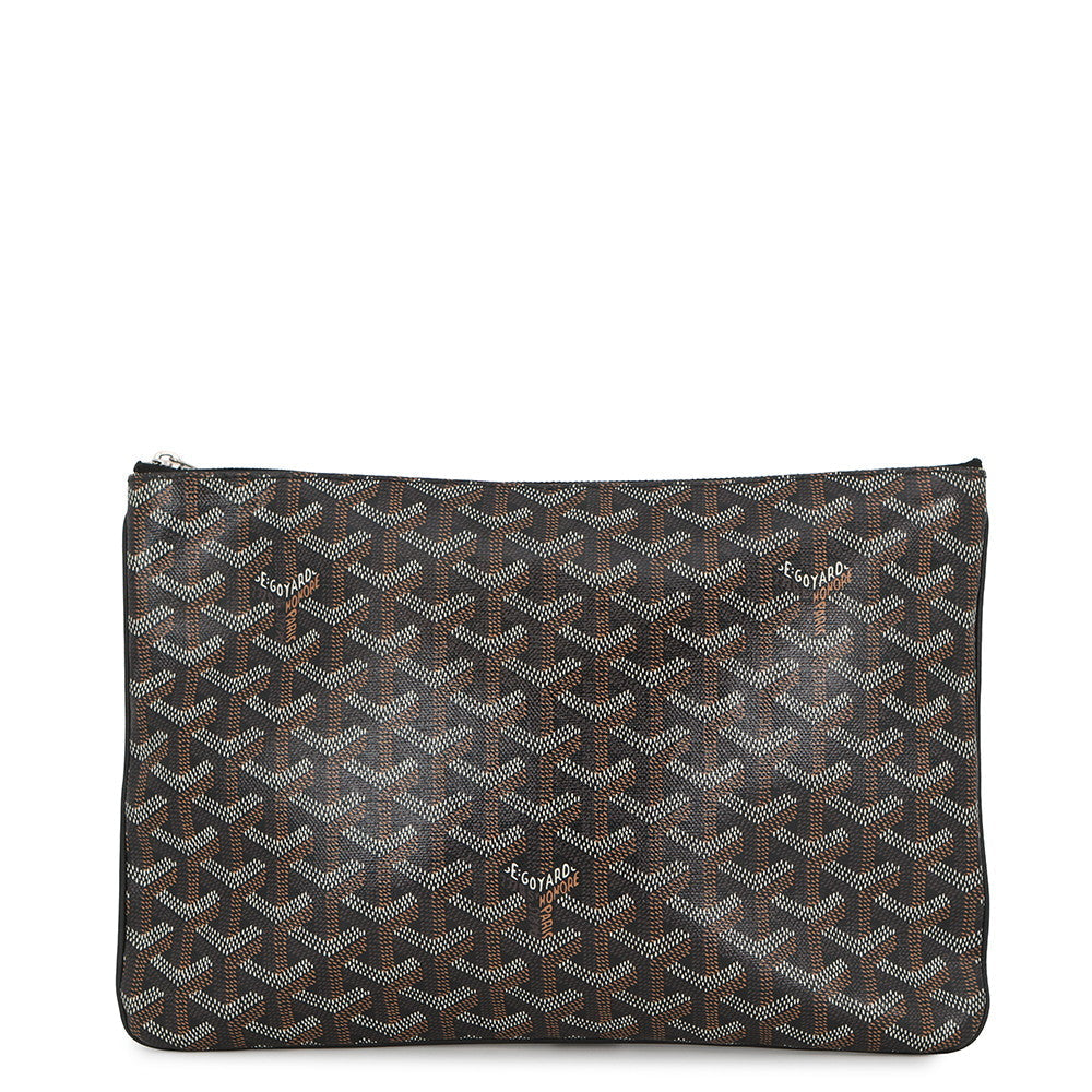 GOYARD Senna Black/TanSENAT2MMLTY01CL01P PVC Leather Size MM