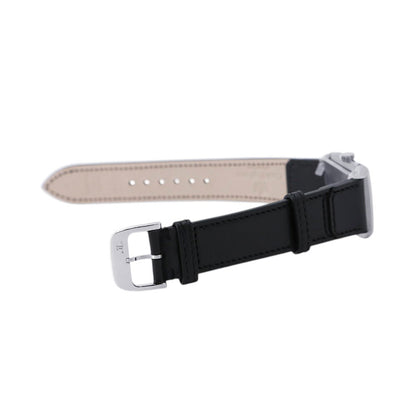 JAEGER-LE COULTRE Reverso Classic Small Second H40.1mm×W24.4mm Stainless Steel Leather Silver DialQ3868520