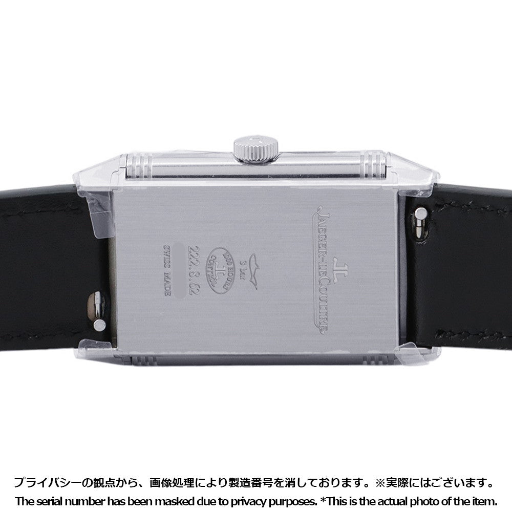 JAEGER-LE COULTRE Reverso Classic Small Second H40.1mm×W24.4mm Stainless Steel Leather Silver DialQ3868520