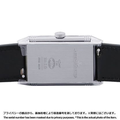 JAEGER-LE COULTRE Reverso Classic Small Second H40.1mm×W24.4mm Stainless Steel Leather Silver DialQ3868520
