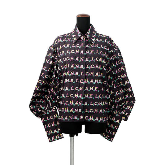 CHANEL Zip Jacket Size 36 Brown/MulticolorP60822-V46303-MF849 Polyamide100%