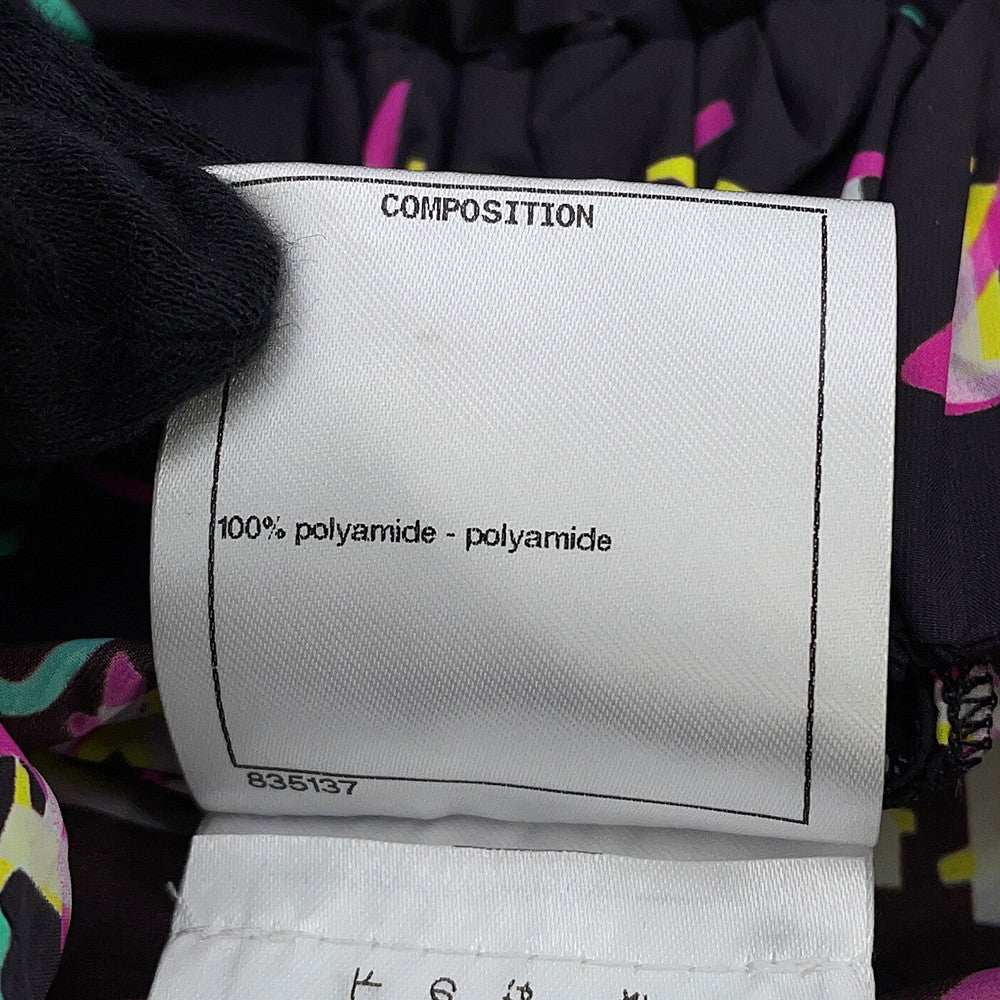 CHANEL Zip Jacket Size 36 Brown/MulticolorP60822-V46303-MF849 Polyamide100%