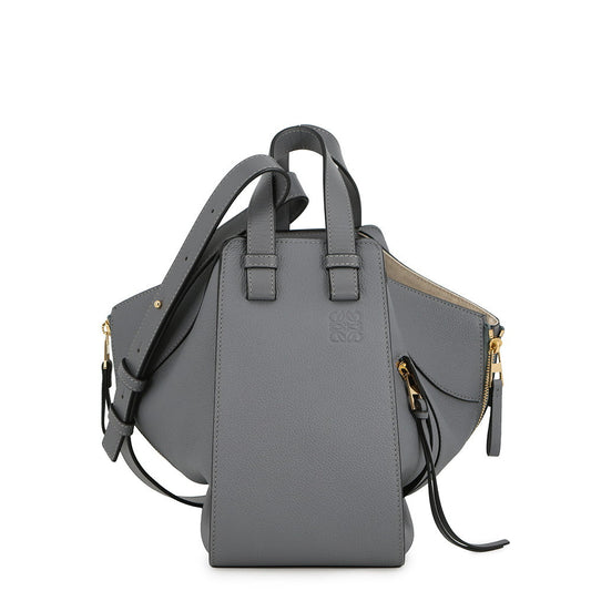 LOEWE hammock GrayA538S35X51 Soft Grained Calf Leather Size Small