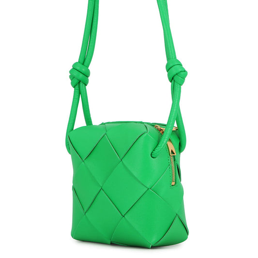 Bottega Veneta Maxi INTRECCIATO Cassette Camera Bag Parakeet701915VCQC23722 Lambskin Size Mini