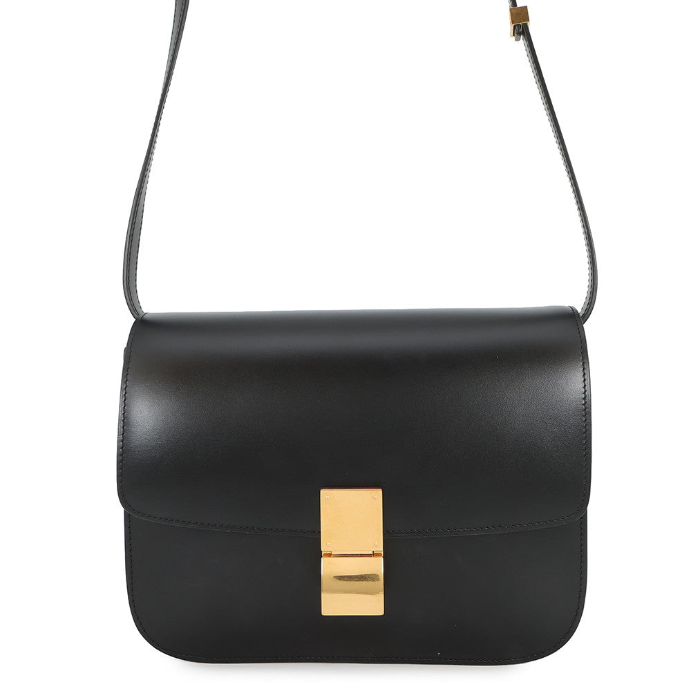 CELINE Classic box Black189173DLS.38NO Box Calf LeatherLeather Size Medium
