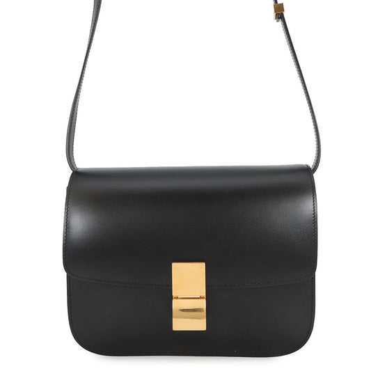 CELINE Classic box Black189173DLS.38NO Box Calf LeatherLeather Size Medium