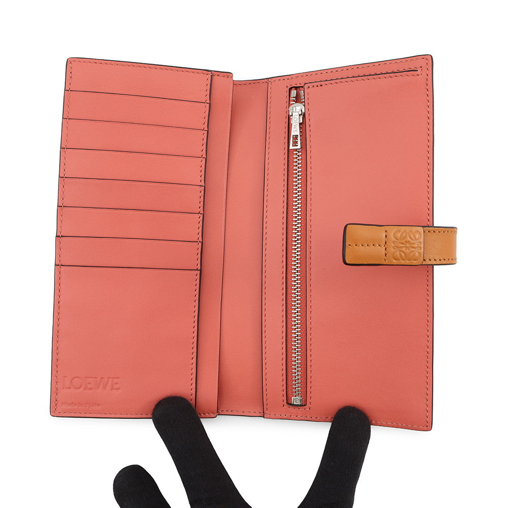 LOEWE Vertical wallet Light Oats / HoneyC660S40X01 Soft Grained Calf Leather