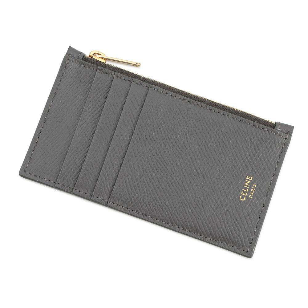 CELINE Card holder with zip Gray10B683BEL.10DC Calf Leather
