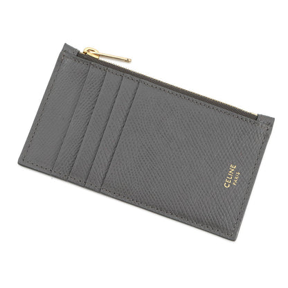 CELINE Card holder with zip Gray10B683BEL.10DC Calf Leather