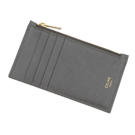 CELINE Card holder with zip Gray10B683BEL.10DC Calf Leather