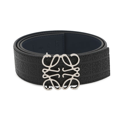 LOEWE Repeat Anagram Belt Reversible Size 85/34 Black/Navy