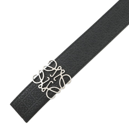 LOEWE Repeat Anagram Belt Reversible Size 85/34 Black/Navy