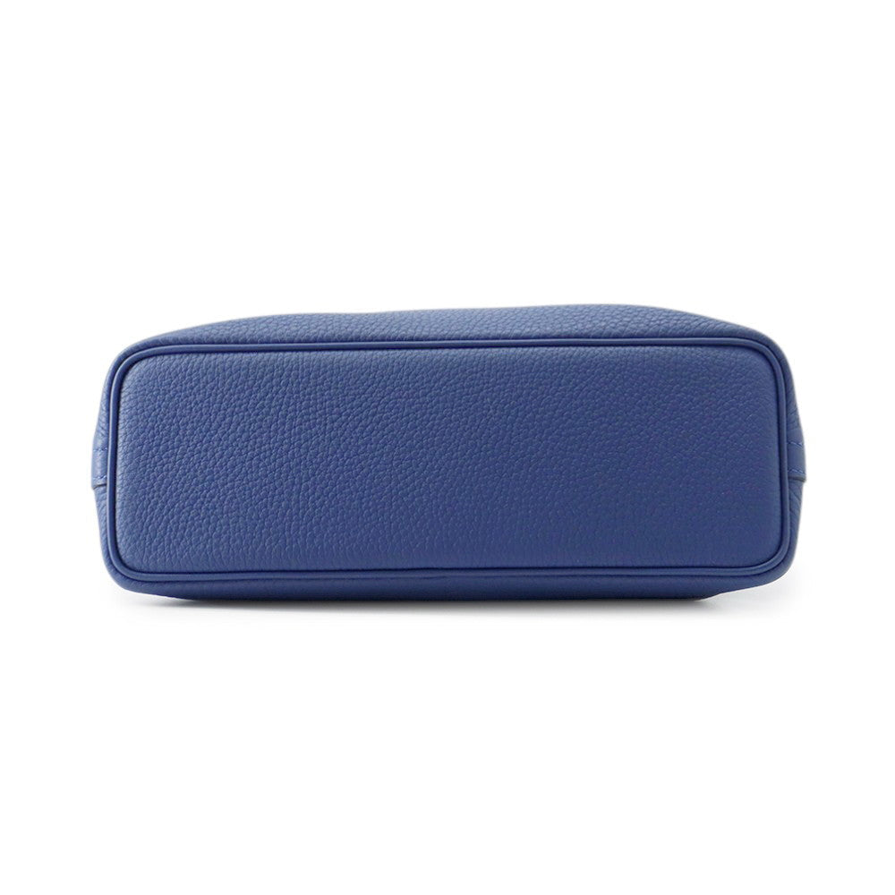 HERMES Bolide Messenger Blue Tie Togo Leather