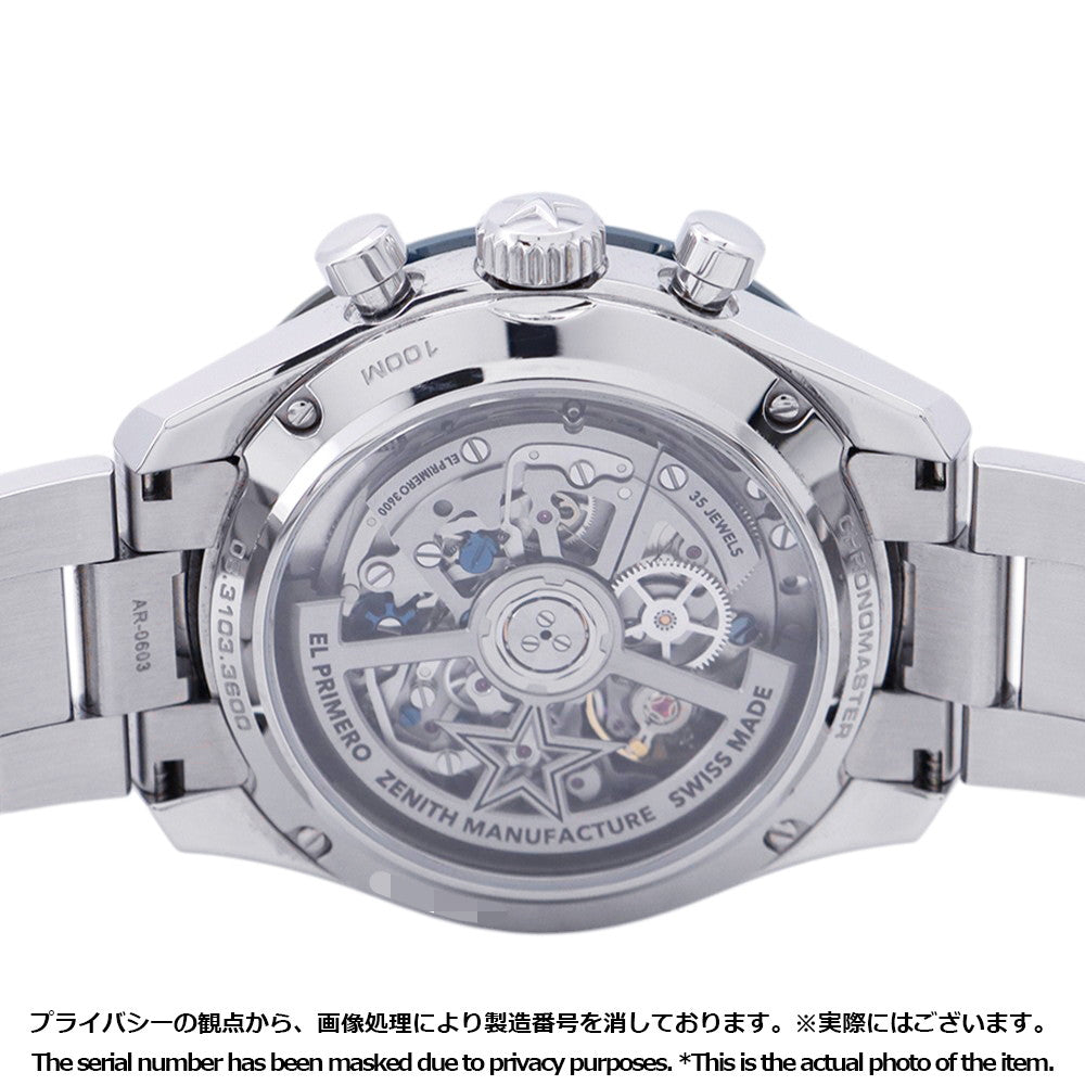 ZENITH Chronomaster Sports Boutique Edition W41mm Stainless Steel Ceramic Silver Dial03.3103.3600/69.M3100