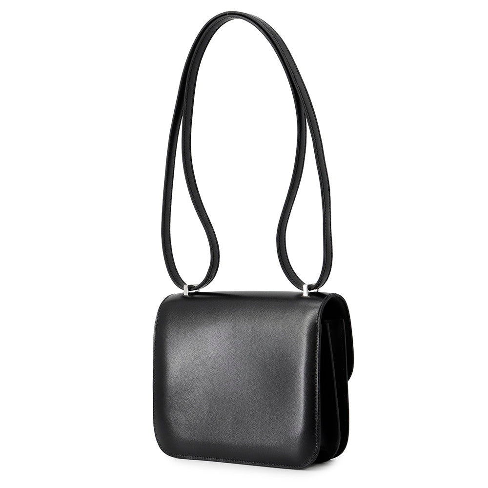 HERMES Constance3 Miroir Cloute Black Box Calf Leather Size Mini