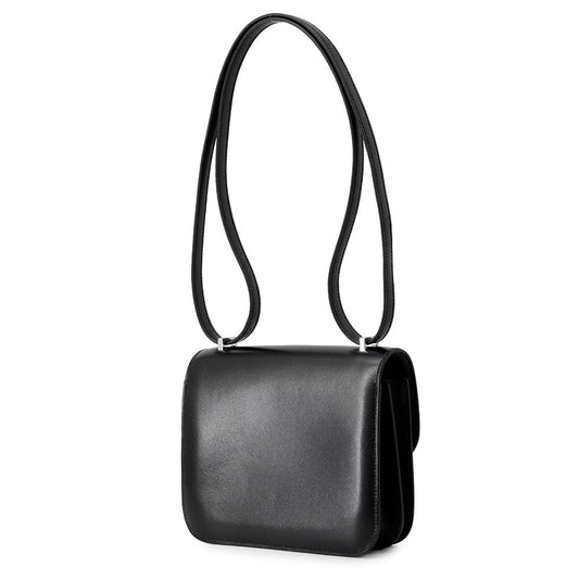 HERMES Constance3 Miroir Cloute Black Box Calf Leather Size Mini