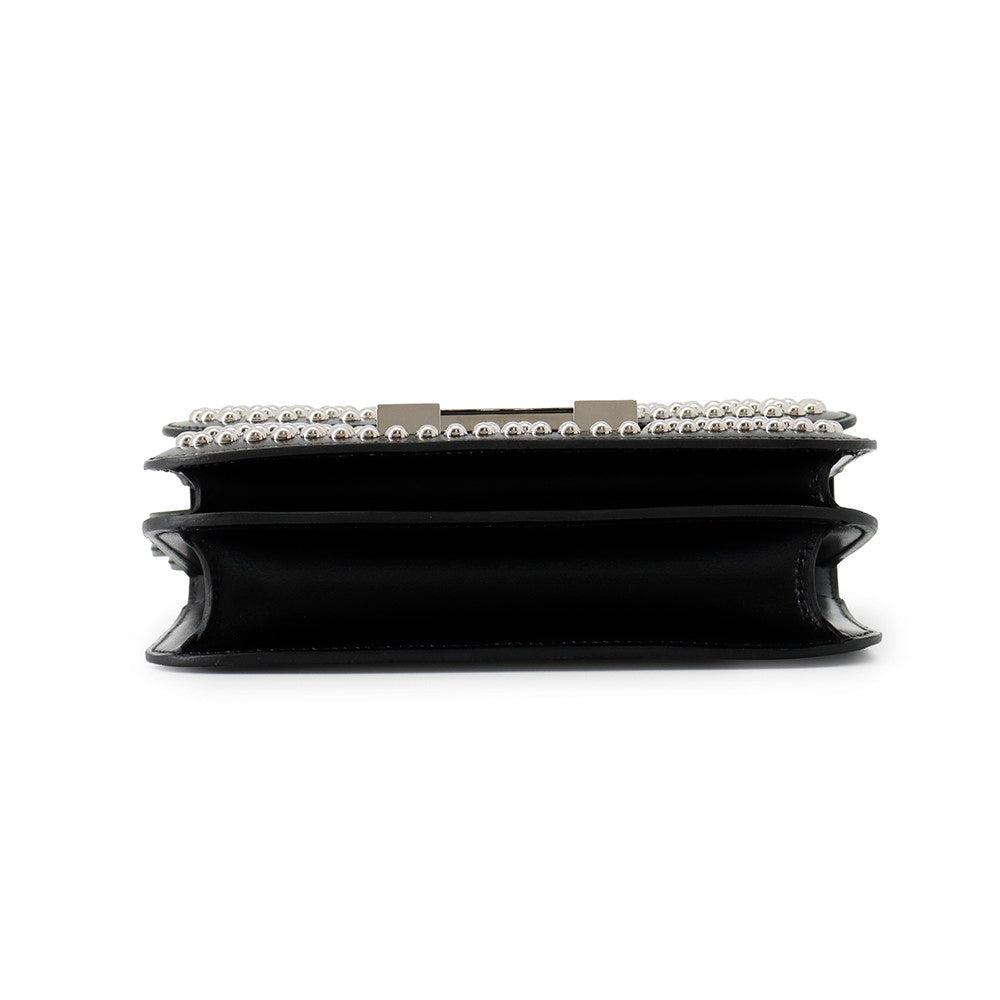 HERMES Constance3 Miroir Cloute Black Box Calf Leather Size Mini