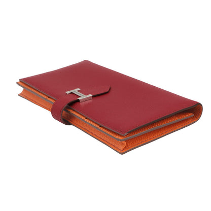 HERMES Bearnsfre Verso Ruby/Orange Epsom