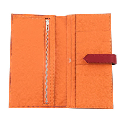 HERMES Bearnsfre Verso Ruby/Orange Epsom
