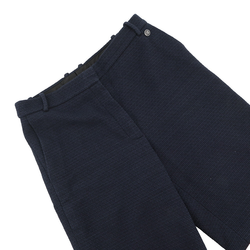 CHANEL Tweed Shorts CC Logo Size 36 NavyP70094-V33633-NB886 Cotton75% Wool 17% Polyamide8%