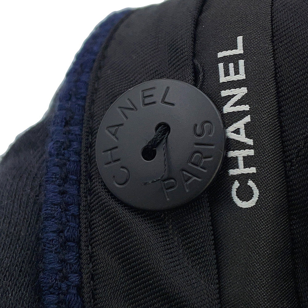 CHANEL Tweed Shorts CC Logo Size 36 NavyP70094-V33633-NB886 Cotton75% Wool 17% Polyamide8%
