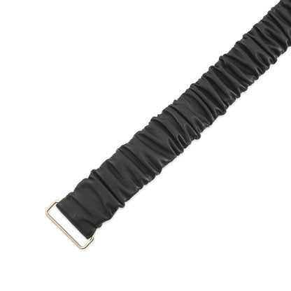 CHANEL CC Logo Belt Bijoux Size 75/30 Black Leather Rhinestone