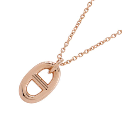 HERMES Chaine d'Ancre Farandole Necklace Size PM 18K Pink Gold