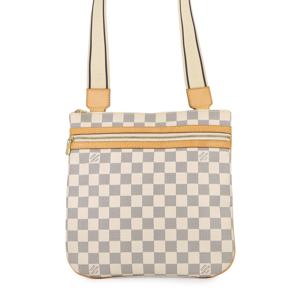 LOUIS VUITTON Pochette Bosphore BeigeN51112 Damier Azur