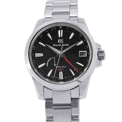 SEIKO Grand SEIKO Spring Drive GMT W39.4mm Stainless Steel Black DialSBGE213