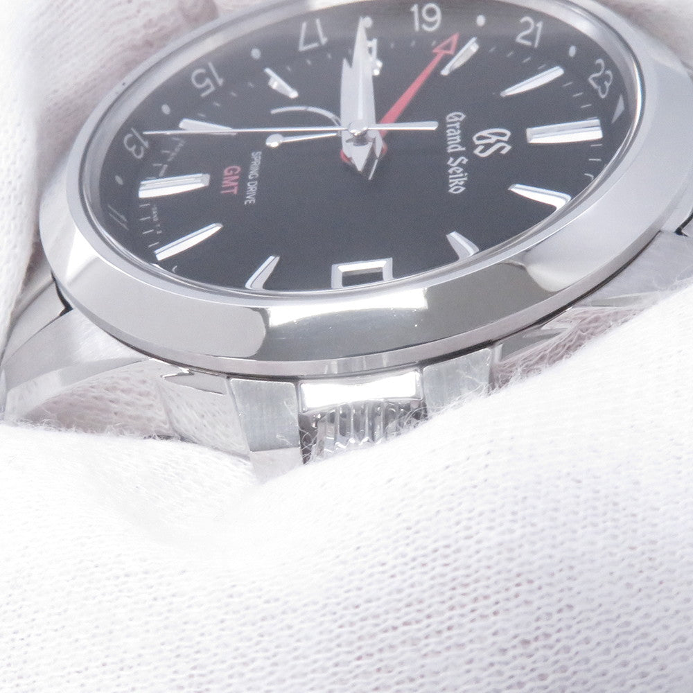 SEIKO Grand SEIKO Spring Drive GMT W39.4mm Stainless Steel Black DialSBGE213