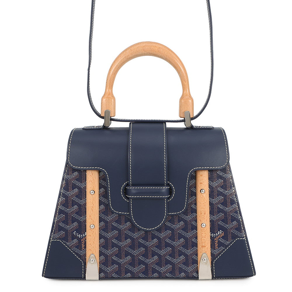 GOYARD Saigon Navy BlueSAIGR2PMLTY12CL12P PVC Leather Size PM