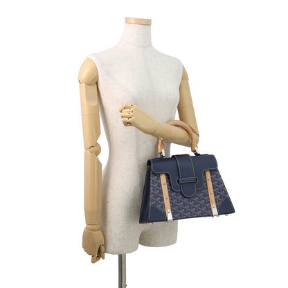 GOYARD Saigon Navy BlueSAIGR2PMLTY12CL12P PVC Leather Size PM