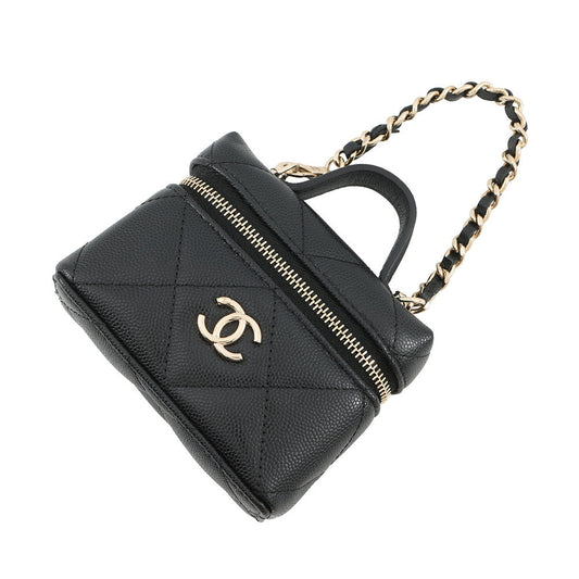 CHANEL Matelasse Bag Charm BlackAP4897-B10583-94305 Caviar Leather
