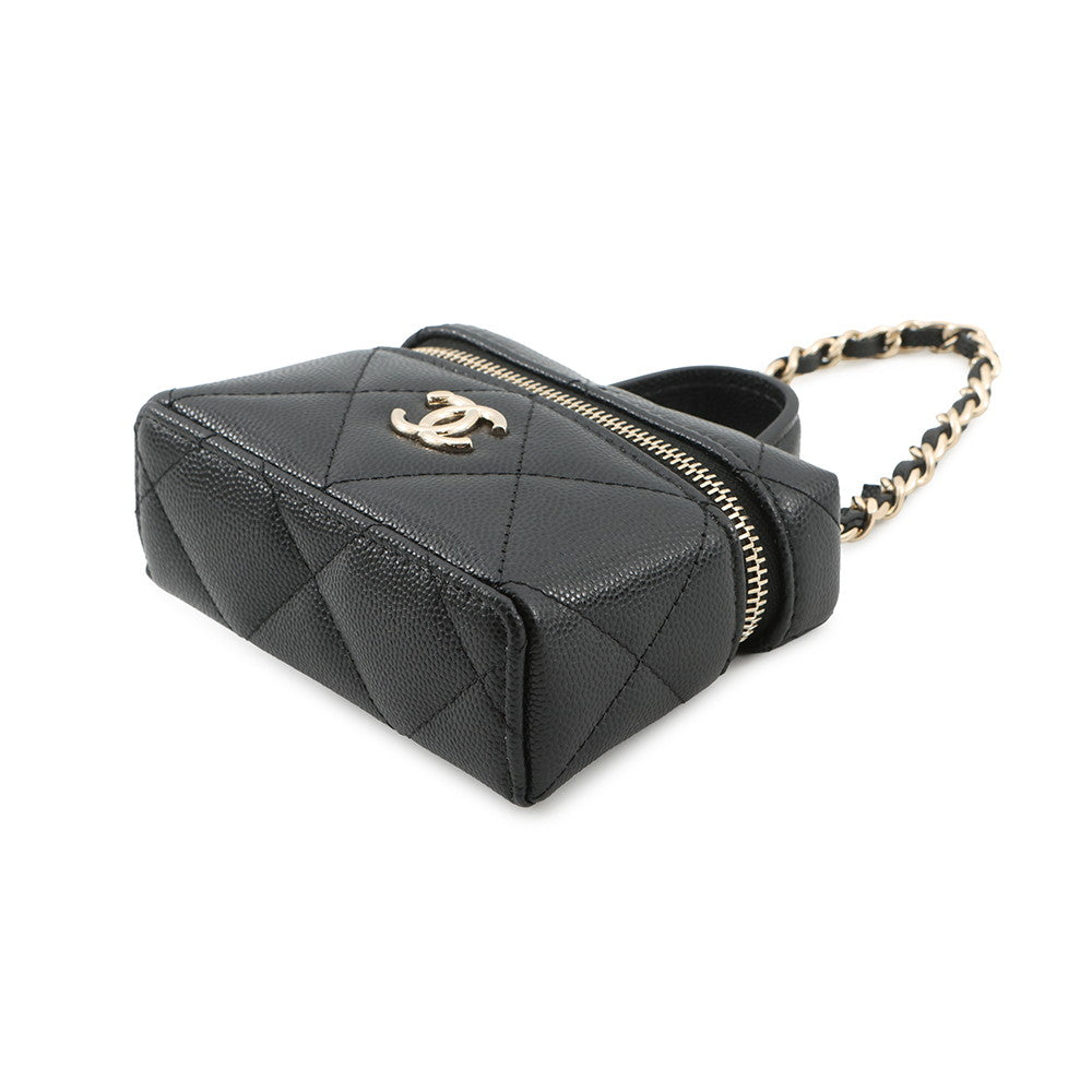 CHANEL Matelasse Bag Charm BlackAP4897-B10583-94305 Caviar Leather