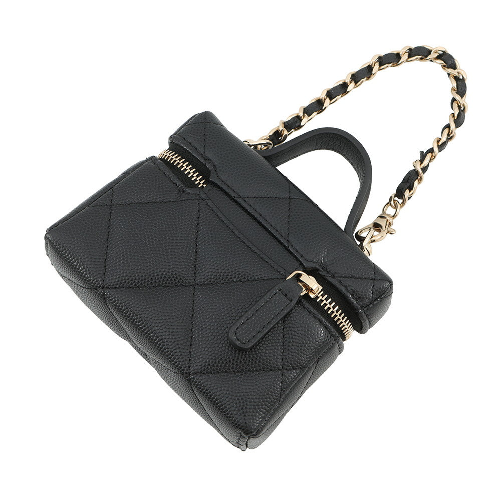 CHANEL Matelasse Bag Charm BlackAP4897-B10583-94305 Caviar Leather
