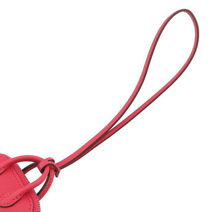 HERMES Bolide On-Wheel Bag Charm Rose Extreme/Vert Vertigo Chevre Myzore Goatskin