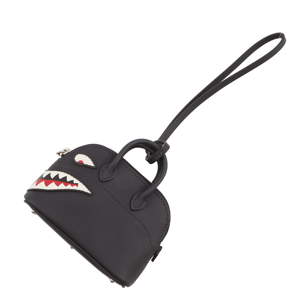 HERMES Bolide Shark Bag Charm Caban Swift Leather