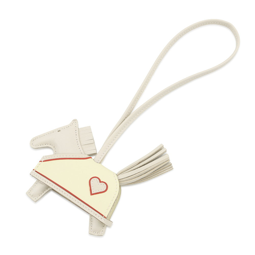 HERMES Rodeo Loveo Cool Craie/Jaune Milton/Rouge Ladue Lambskin Size PM