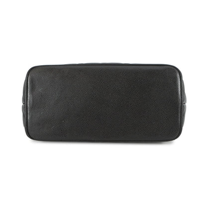 CHANEL Matelasse Medallion Tote BlackA01804 Caviar Leather