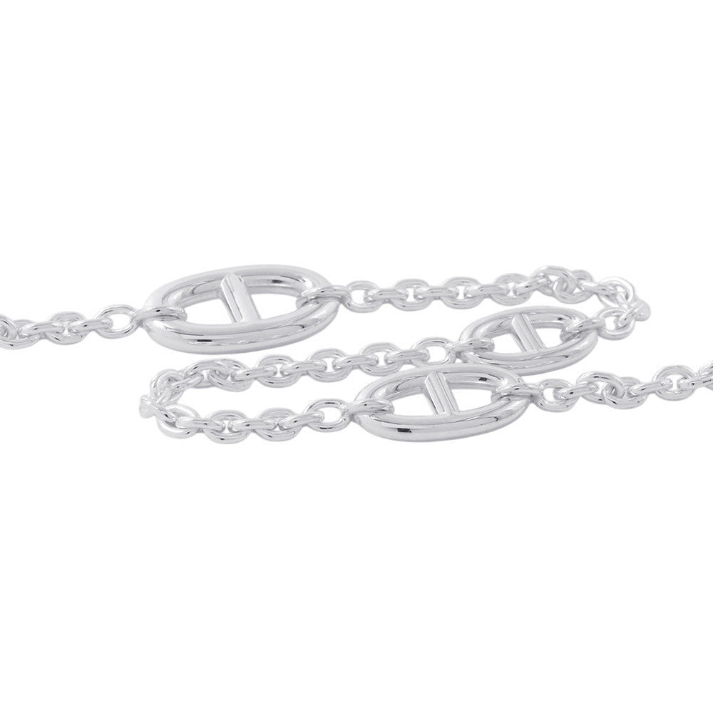 HERMES Chaine d'Ancre Farandole Necklace Size 160 SV925