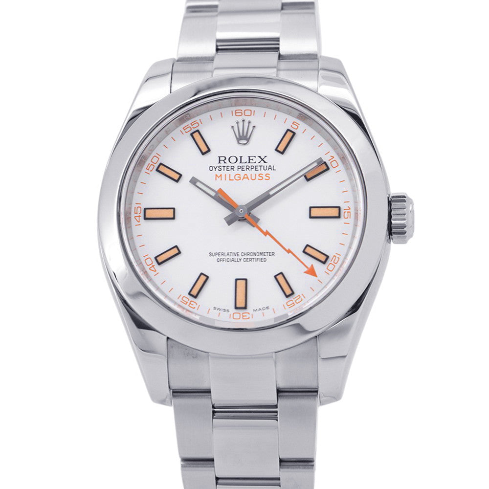 ROLEX Milgauss W40mm Stainless Steel White Dial116400