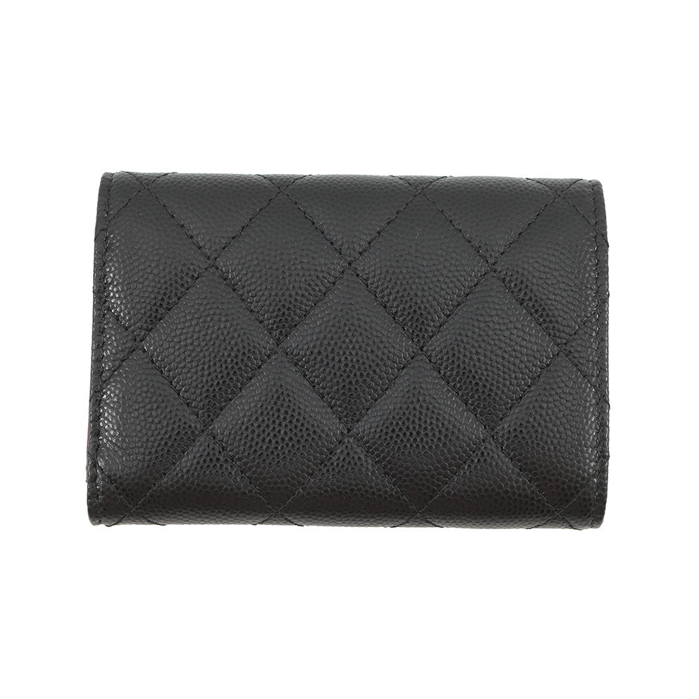 CHANEL Matelasse Classic Small Flap Wallet BlackAP0230 Caviar Leather