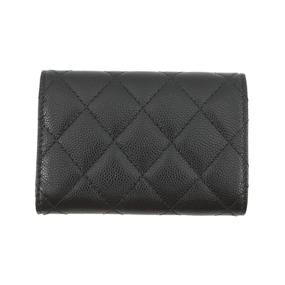 CHANEL Matelasse Classic Small Flap Wallet BlackAP0230 Caviar Leather