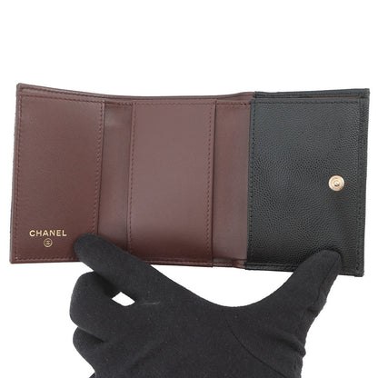 CHANEL Matelasse Classic Small Flap Wallet BlackAP0230 Caviar Leather