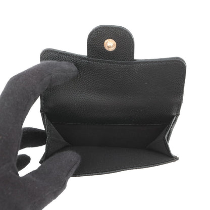 CHANEL Matelasse Classic Small Flap Wallet BlackAP0230 Caviar Leather