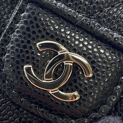 CHANEL Matelasse Classic Small Flap Wallet BlackAP0230 Caviar Leather
